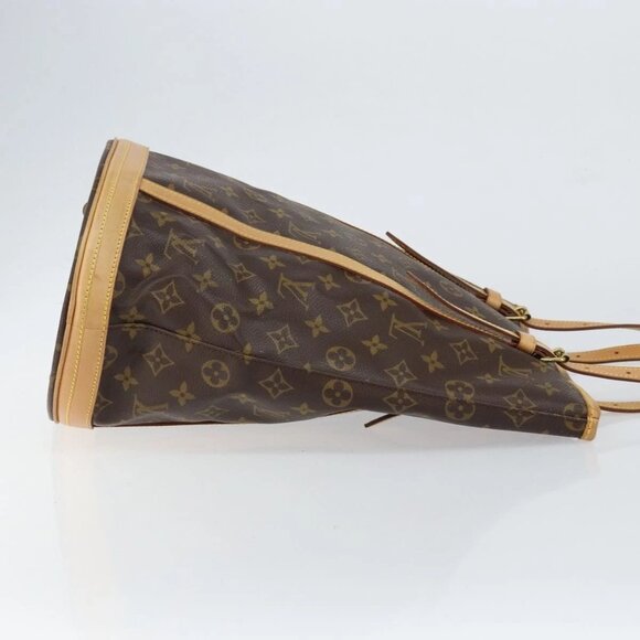Authentic LOUIS VUITTON Monogram Bucket GM Shoulder Bag bst504-112825 - Picture 4 of 16